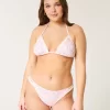 Crochet-Style Mixed High-Leg Cheeky Bikini Bottom