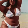 Crochet-Style Mixed High-Leg Cheeky Bikini Bottom