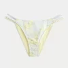 Crochet-Style Mixed High-Leg Cheeky Bikini Bottom