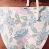 Crochet-Style Mixed High-Leg Cheeky Bikini Bottom