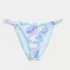 Crochet-Style Mixed High-Leg Cheeky Bikini Bottom