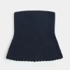 Crochet-Style Sweater Tube Top