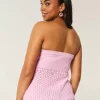 Crochet-Style Sweater Tube Top