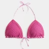 Crochet-Style Triangle Bikini Top