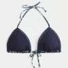 Crochet-Style Triangle Bikini Top
