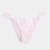 Crochet-Style Trim Double-Strap Cheeky Bikini Bottom