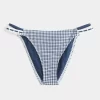 Crochet-Style Trim Double-Strap Cheeky Bikini Bottom