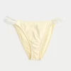 Crochet-Style Trim Double-Strap Cheeky Bikini Bottom