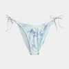 Crochet-Style Trim Side Tie Cheeky Bikini Bottom
