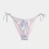Crochet-Style Trim Side Tie Cheeky Bikini Bottom