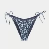 Crochet-Style Trim Side Tie Cheeky Bikini Bottom