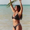 Curvy High Apex Ribbed Underwire Bikini Top
