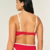 Curvy High Apex Ribbed Underwire Bikini Top