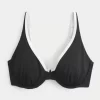 Curvy High Apex Ribbed Underwire Bikini Top