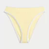 Curvy High-Leg High-Waist Ribbed Cheeky Bikini Bottom
