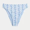 Curvy High-Leg High-Waist Ribbed Cheeky Bikini Bottom
