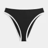 Curvy High-Leg High-Waist Ribbed Cheeky Bikini Bottom