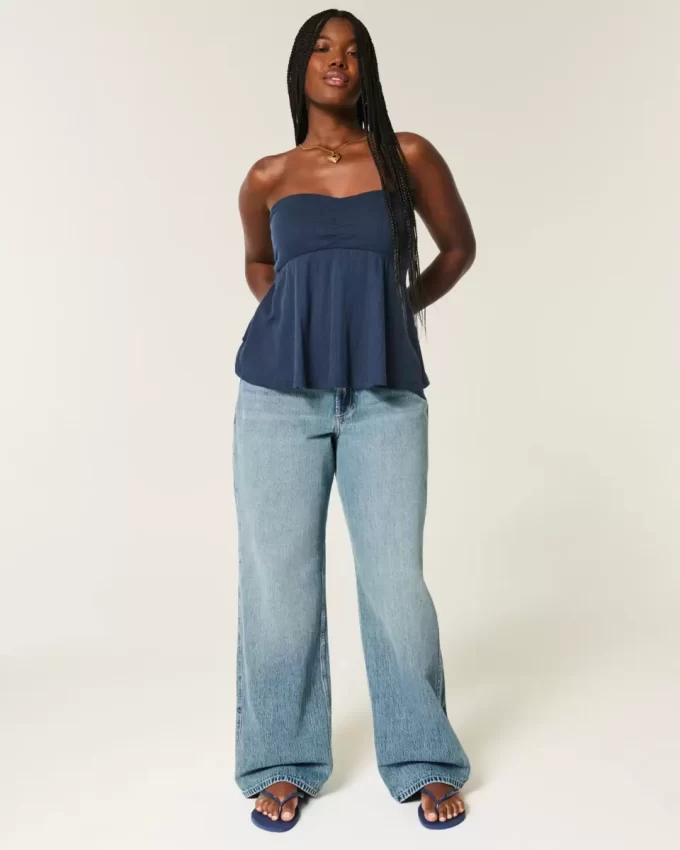 Curvy High-Rise Baggy Jeans