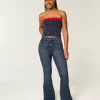 Curvy High-Rise Dark Wash Flare Jeans