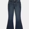 Curvy High-Rise Dark Wash Flare Jeans