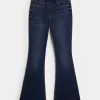 Curvy High-Rise Dark Wash Flare Jeans