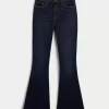 Curvy High-Rise Dark Wash Flare Jeans