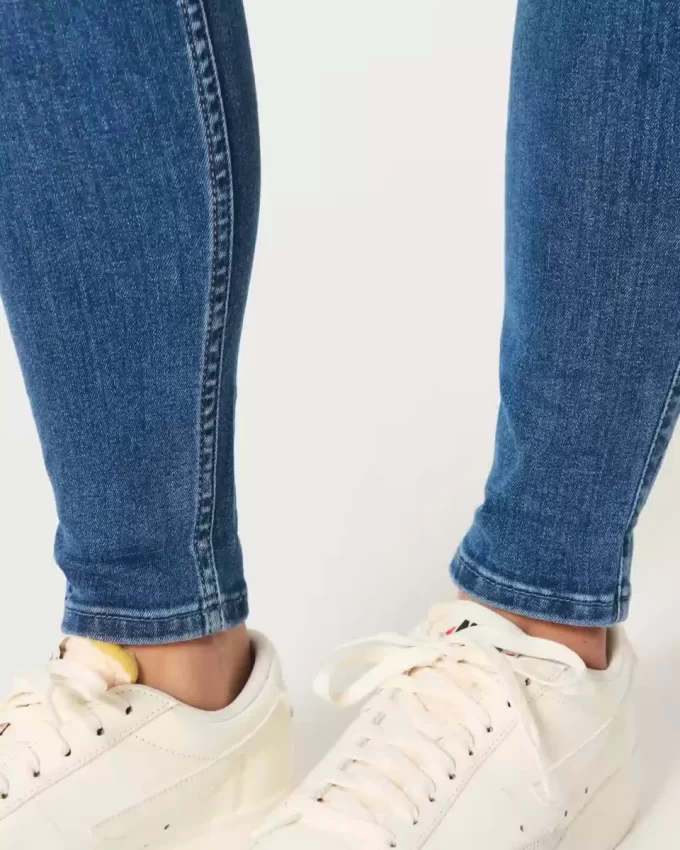 Curvy High-Rise Dark Wash Super Skinny Jeans
