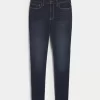 Curvy High-Rise Dark Wash Super Skinny Jeans