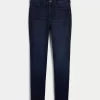 Curvy High-Rise Dark Wash Super Skinny Jeans