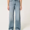 Curvy High-Rise Medium Wash Baggy Jeans