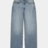 Curvy High-Rise Medium Wash Baggy Jeans