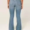 Curvy High-Rise Medium Wash Flare Jeans