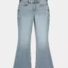 Curvy High-Rise Medium Wash Flare Jeans