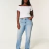 Curvy High-Rise Medium Wash Straight Jeans