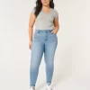 Curvy High-Rise Medium Wash Super Skinny Jeans