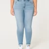 Curvy High-Rise Medium Wash Super Skinny Jeans
