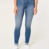 Curvy High-Rise Medium Wash Super Skinny Jeans