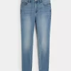 Curvy High-Rise Medium Wash Super Skinny Jeans
