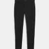 Curvy High-Rise Ripped Black Super Skinny Jeans