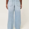 Curvy Low-Rise Light Wash Baggy Jeans