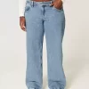 Curvy Low-Rise Medium Wash Baggy Jeans