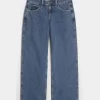 Curvy Low-Rise Medium Wash Baggy Jeans
