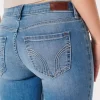 Curvy Low-Rise Medium Wash Super Skinny Jeans
