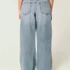 Curvy Low-Rise Ripped Medium Wash Super Baggy Jeans