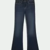Curvy Mid-Rise Dark Wash Boot Jeans