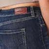 Curvy Mid-Rise Dark Wash Boot Jeans