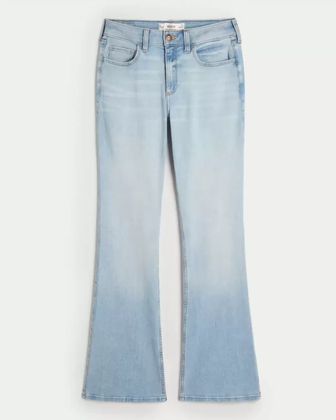 Curvy Mid-Rise Light Wash Boot Jeans
