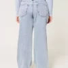Curvy Mid-Rise Medium Wash Baggy Jeans