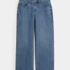 Curvy Mid-Rise Medium Wash Baggy Jeans