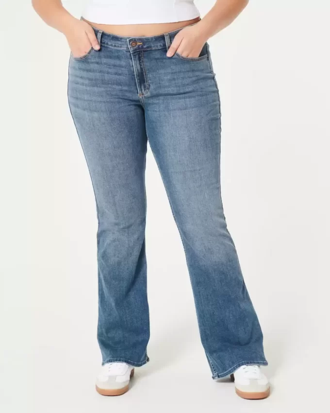 Curvy Mid-Rise Medium Wash Boot Jeans